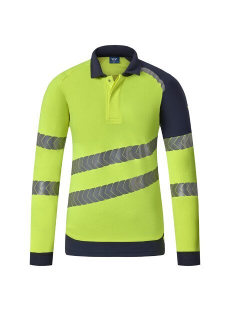 POLO LS DAMEN HV NOMAD FUEGO EN13034